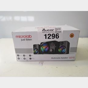 MICROLAB U210 2.1CH 11WATT SUBWOOFER USB POWERED LED SPEAKER - BLACK