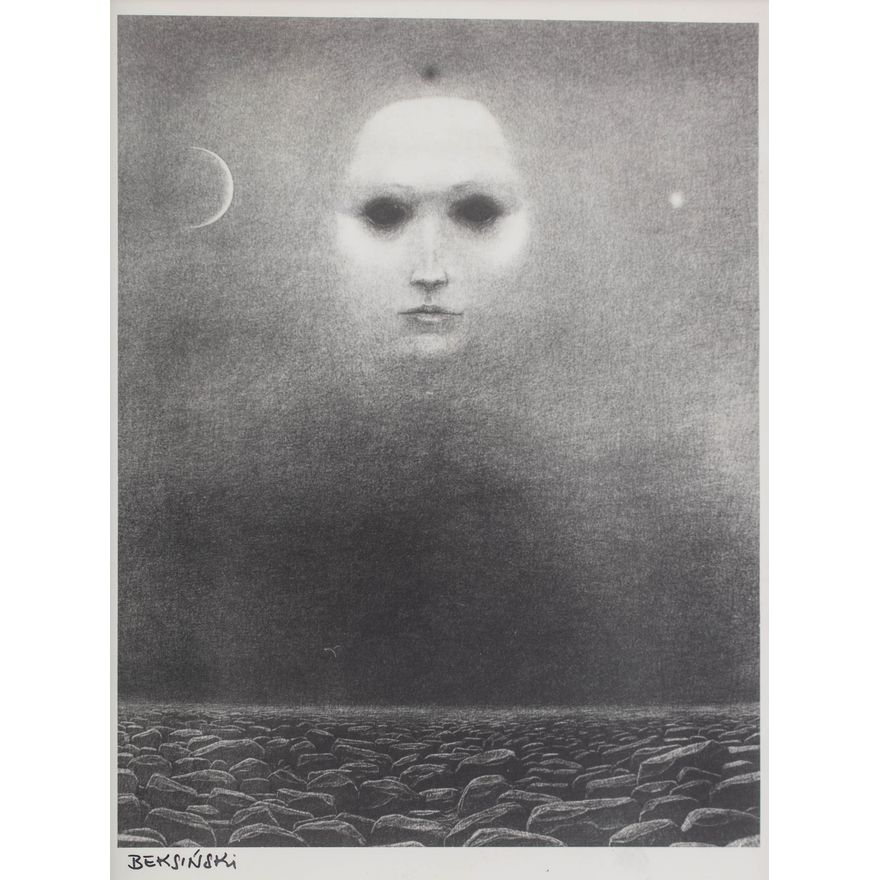 Zdzisław Beksiński | Bez tytułu (twarz)