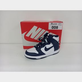 NIKE DUNK HIGH - WHITE/MIDNIGHT NAVY-TOTAL ORANGE - UK 5
