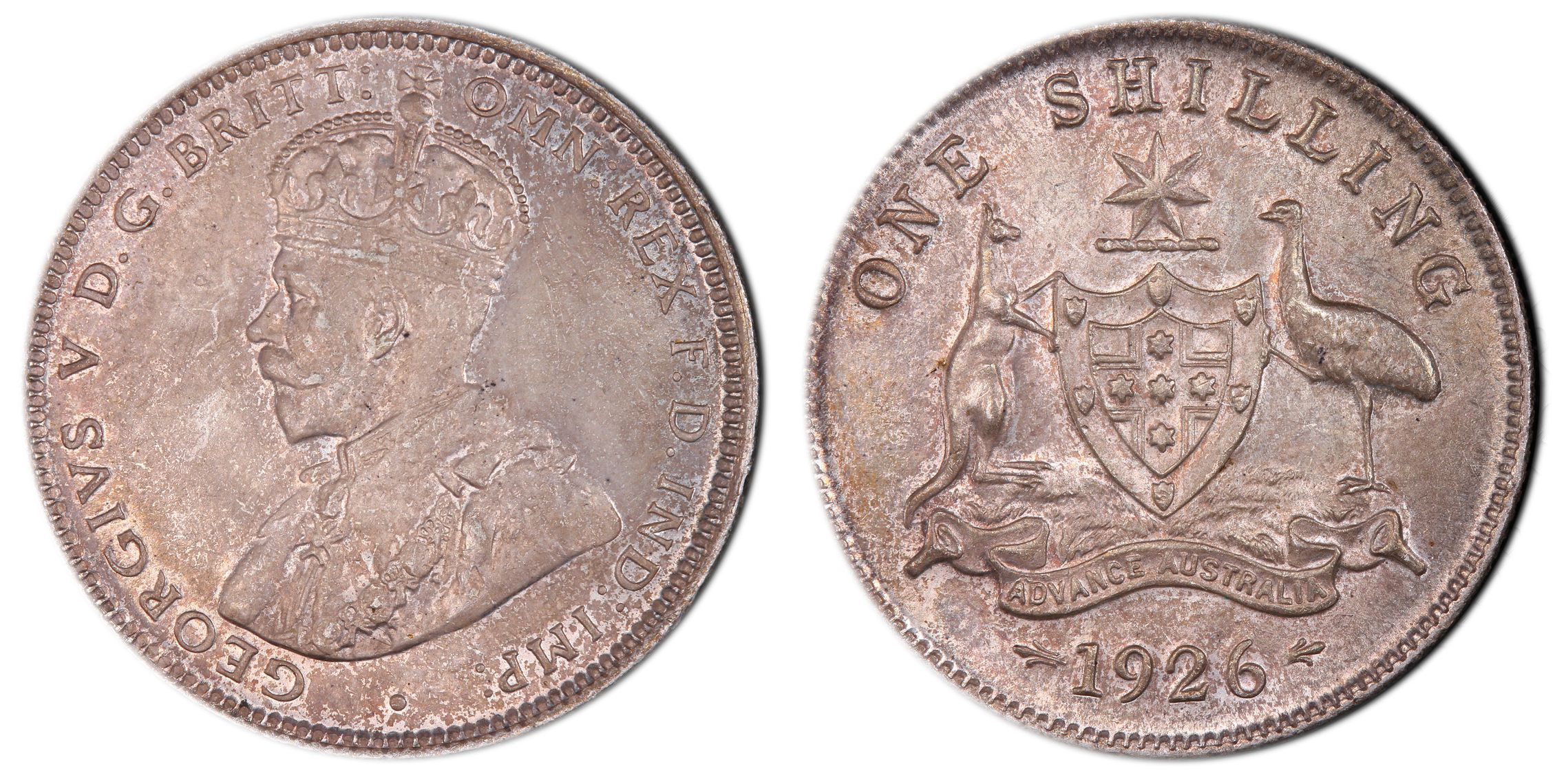 George V, Shilling, 1926, PCGS MS64