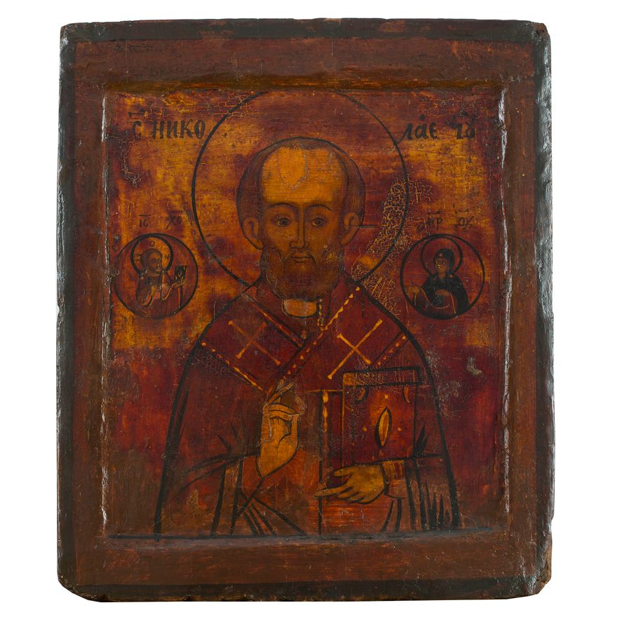 Ikona Świetego Mikołaja, Rosja, 1 poł. XVIII w.