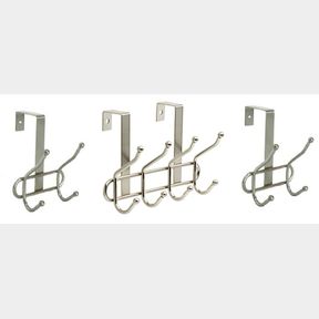 ROOM ESSENTIALS OVER THE DOOR HOOK RAIL QUAD & 2X ROOM ESSENTIALS OVER THE DOOR HOOK RAIL DOUBLE
