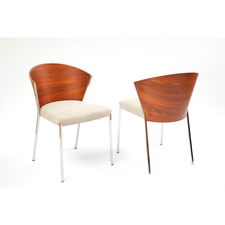 PAIRE DE CHAISES D'APRÈS LE DESIGN ITALIEN DE CALLIGARIS.