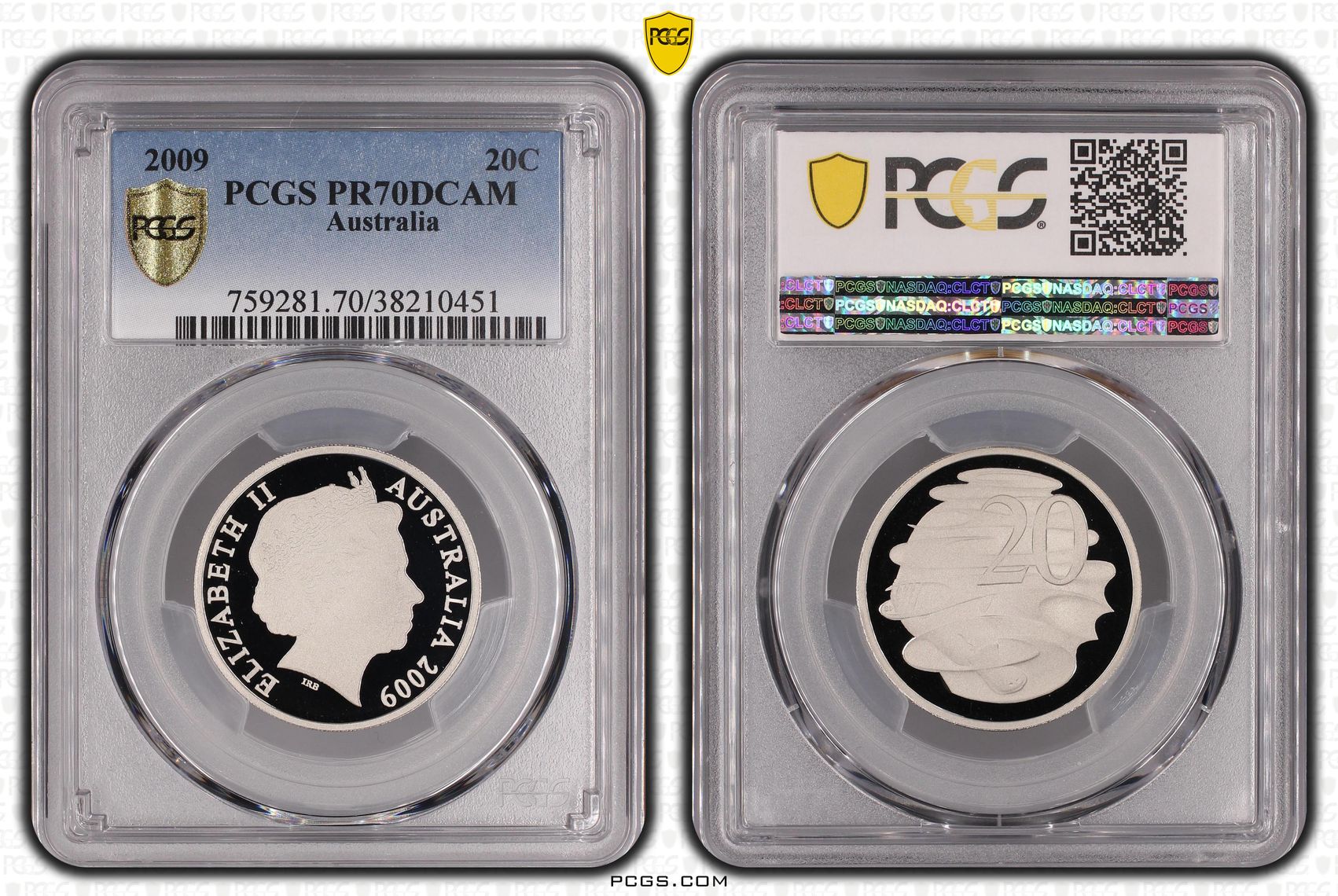 231 · 2009 Australia Twenty Cent, 20c PCGS - PR70DCAM POP 34/0 -451