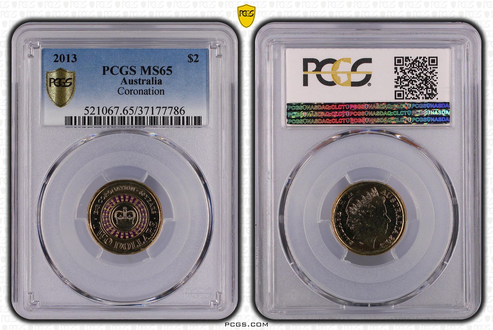 Coronation, Two Dollar, 2013, PCGS MS 65