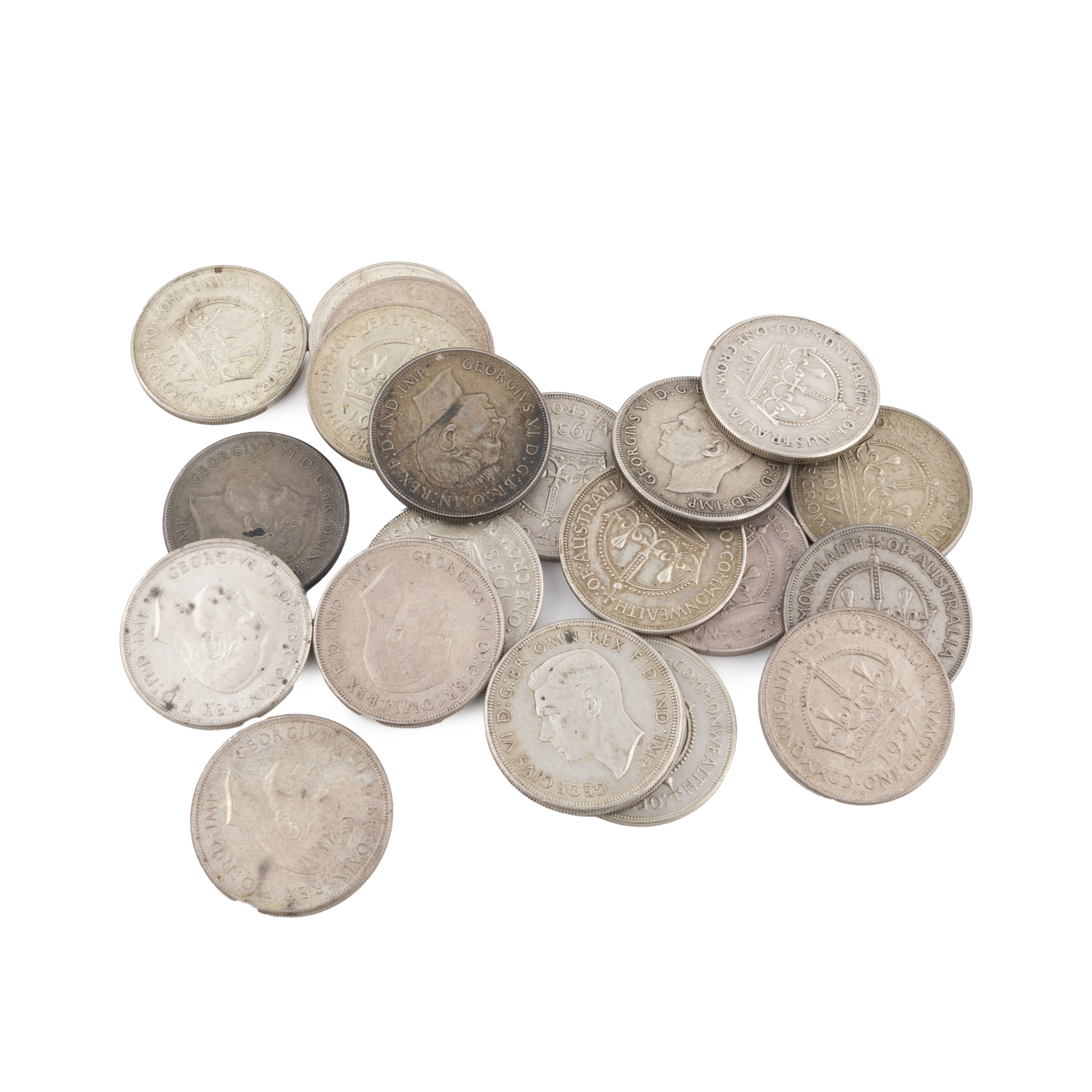 George VI, Crown, 1937 - 1938, VF - aUNC