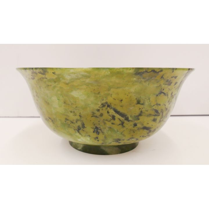 Chinese Spinach Green Jade Large Bowl- 3.5x8''