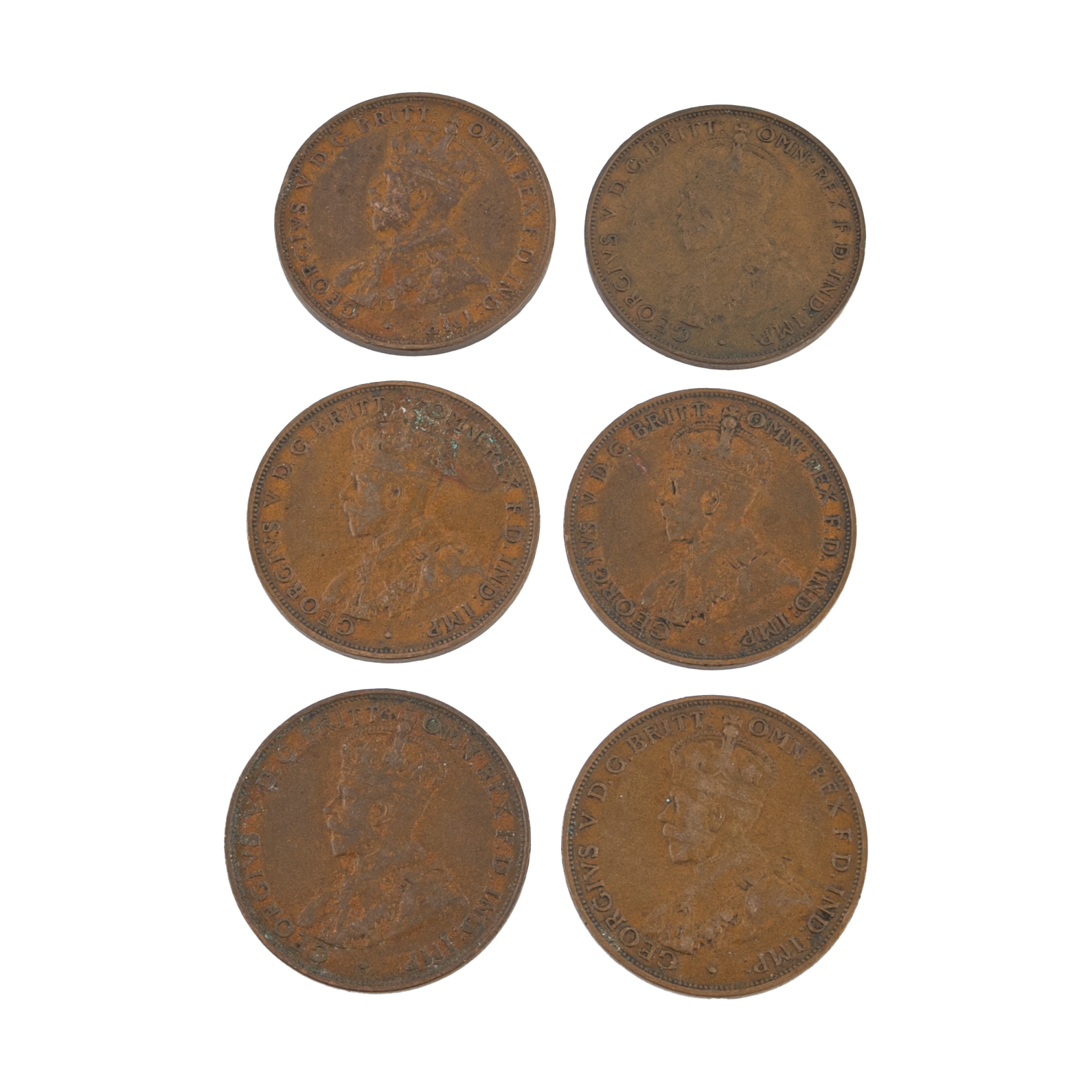 George V, Penny, 1933/2, aF -aVF