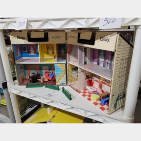 Vintage Canadian Kleenex Advertising Doll house with furniture