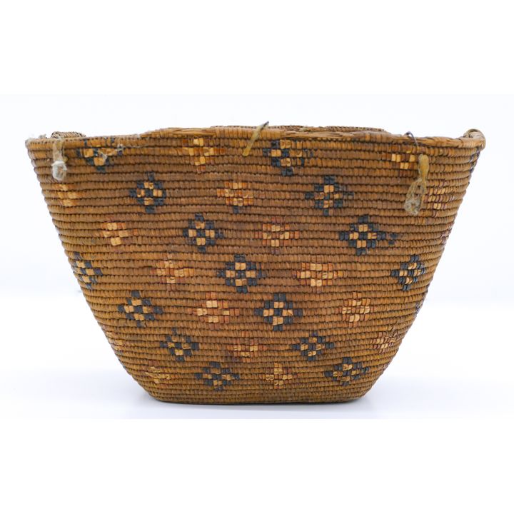 Antique Thompson River Large Indian Hard Basket