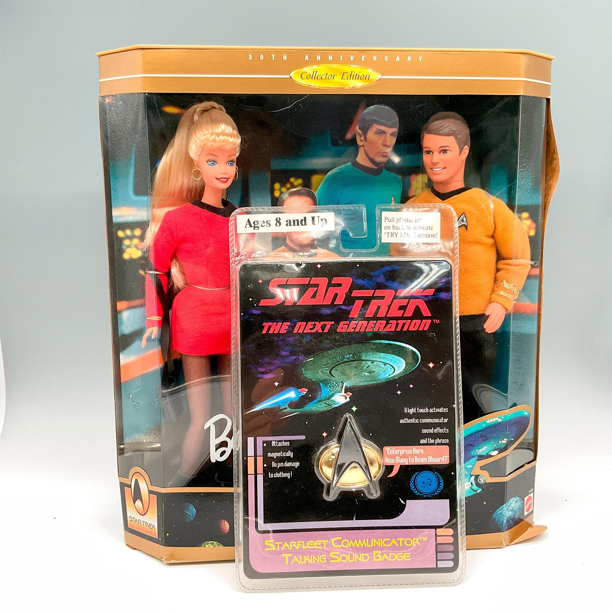 2pc Star Trek 30th Anniv. Barbie and Ken Gift Set + Comm. | Lion