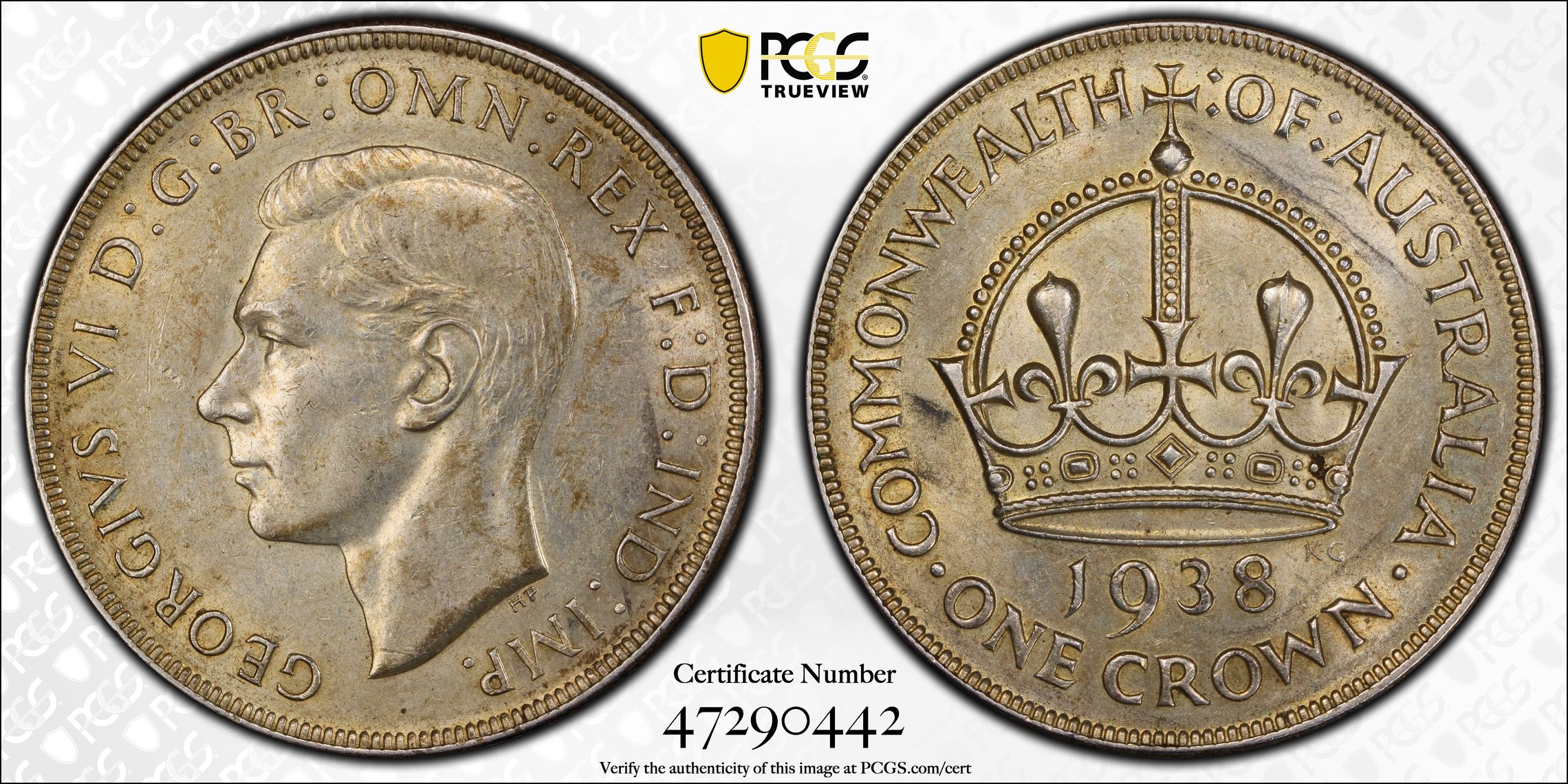 Crown, 1938, PCGS AU53