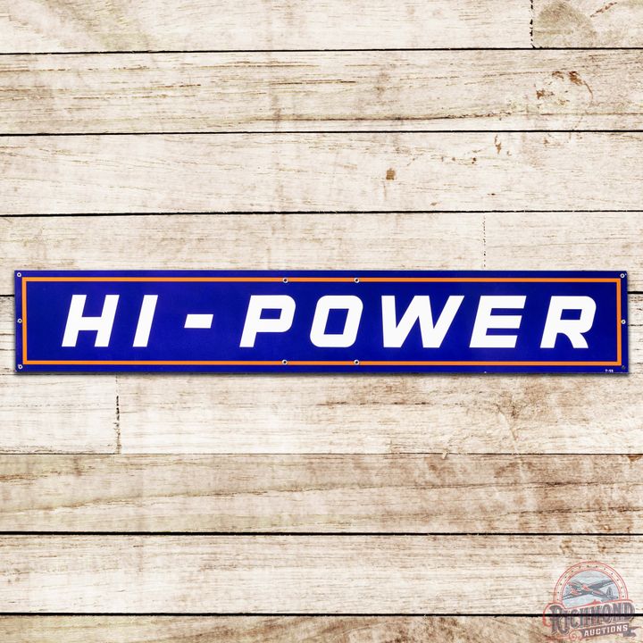 1955 Husky Hi-Power Gasoline SS Porcelain Sign