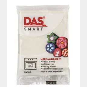 Das Smart 57g White Glitter - Das Smart is the new polimeric oven-hardening clay