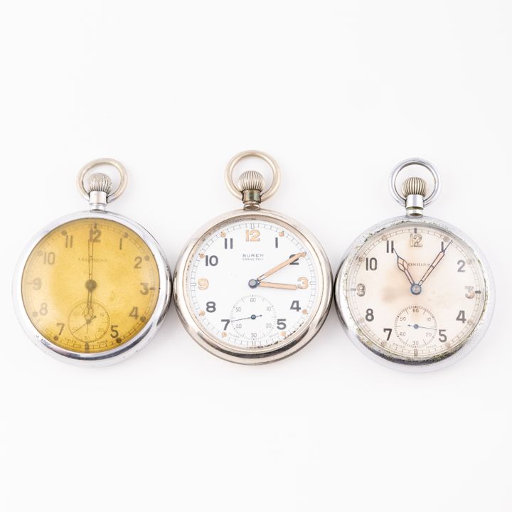 Military Pocket Watches, WWII, F - VF