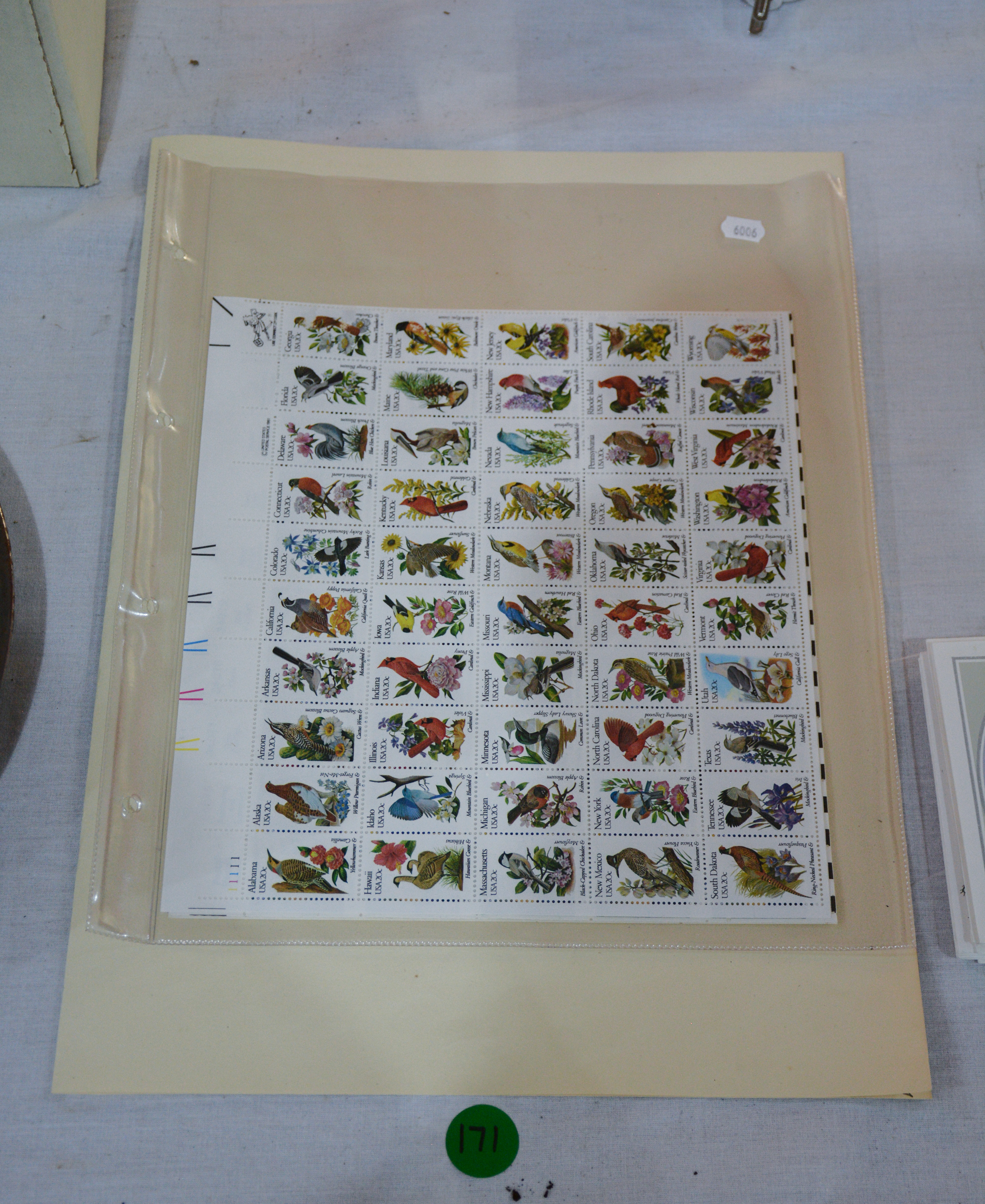 USA Mint Stamps in Full Sheets — sold at auction in New Zealand for $10