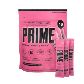 PRIME HYDRATION+ STICKS STRAWBERRY WATERMELON | HYDRATION POWDER SINGLE SERVE STICKS | ELECTROLYTE POWDER ON THE GO | LOW SUGAR |