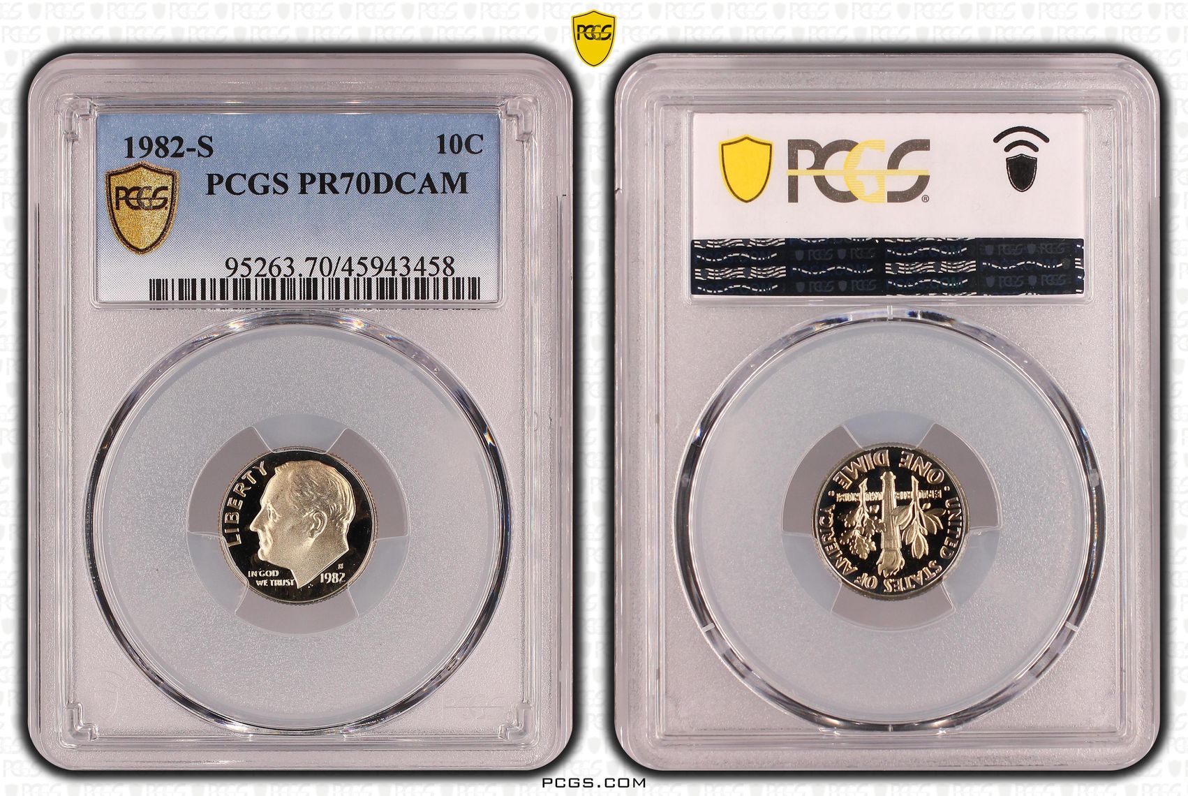 The United States of America, Ten Cent, 1982-S, PCGS PR70DCAM