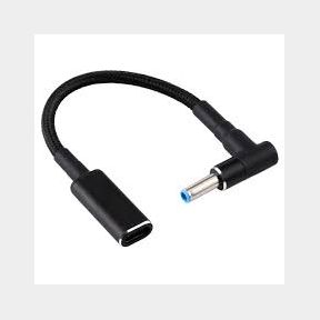 PD 100W 18.5-20V 4.5 x 0.6mm Elbow to USB-C / Type-C Adapter Cable For HP| Bar 9902037183408 - 51745/11012