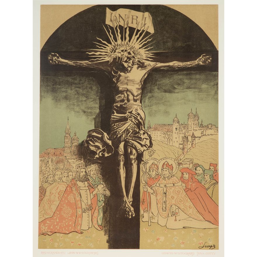 Leon Wyczółkowski | Krucyfiks  Królowej Jadwigi z katedry na Wawelu, 1915 r.