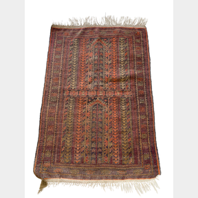 Stunning Azerbaijani nomadic prayer rug with certification - 50698/263
