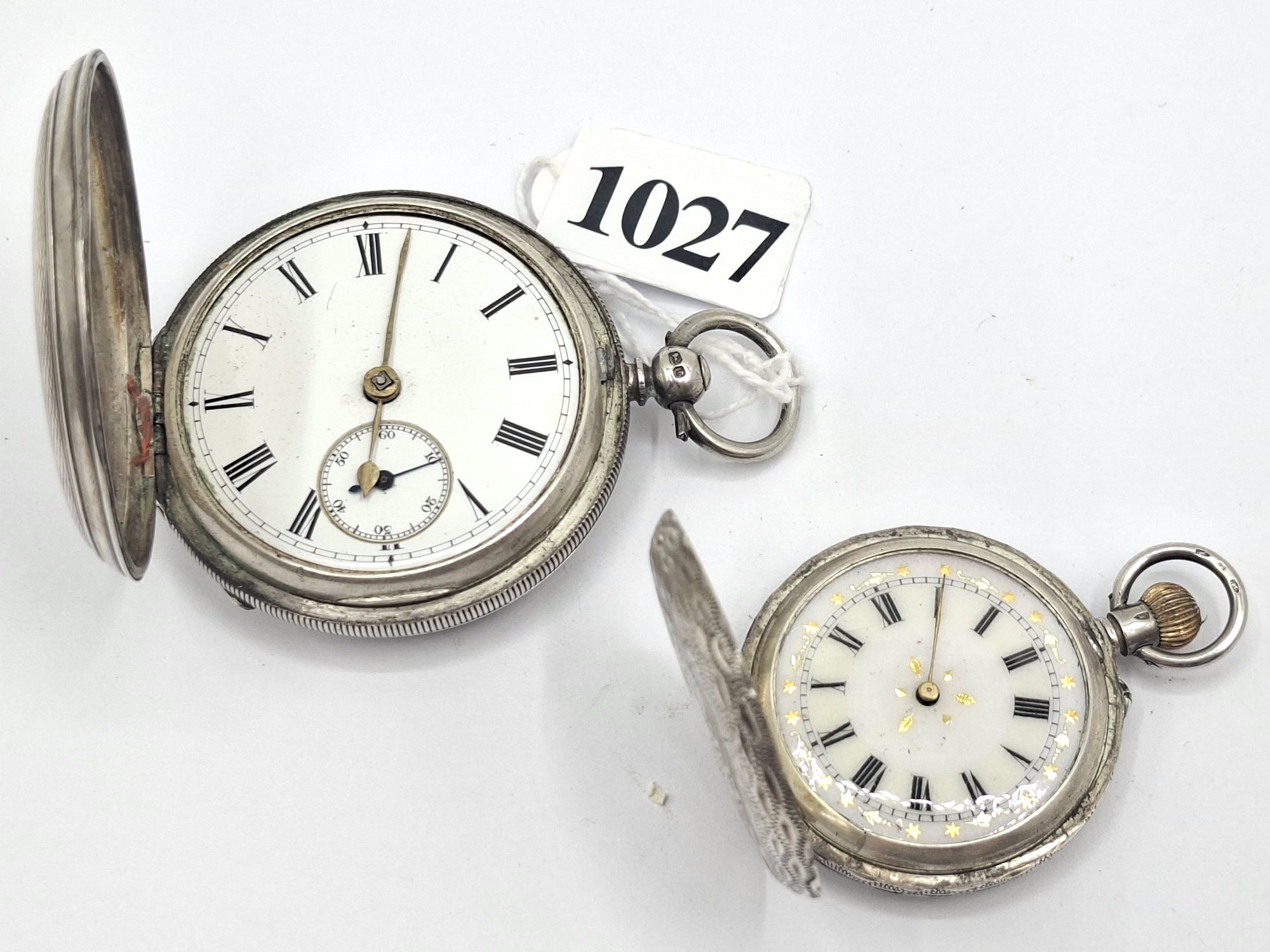 Two Sterling Silver Pocket Watches