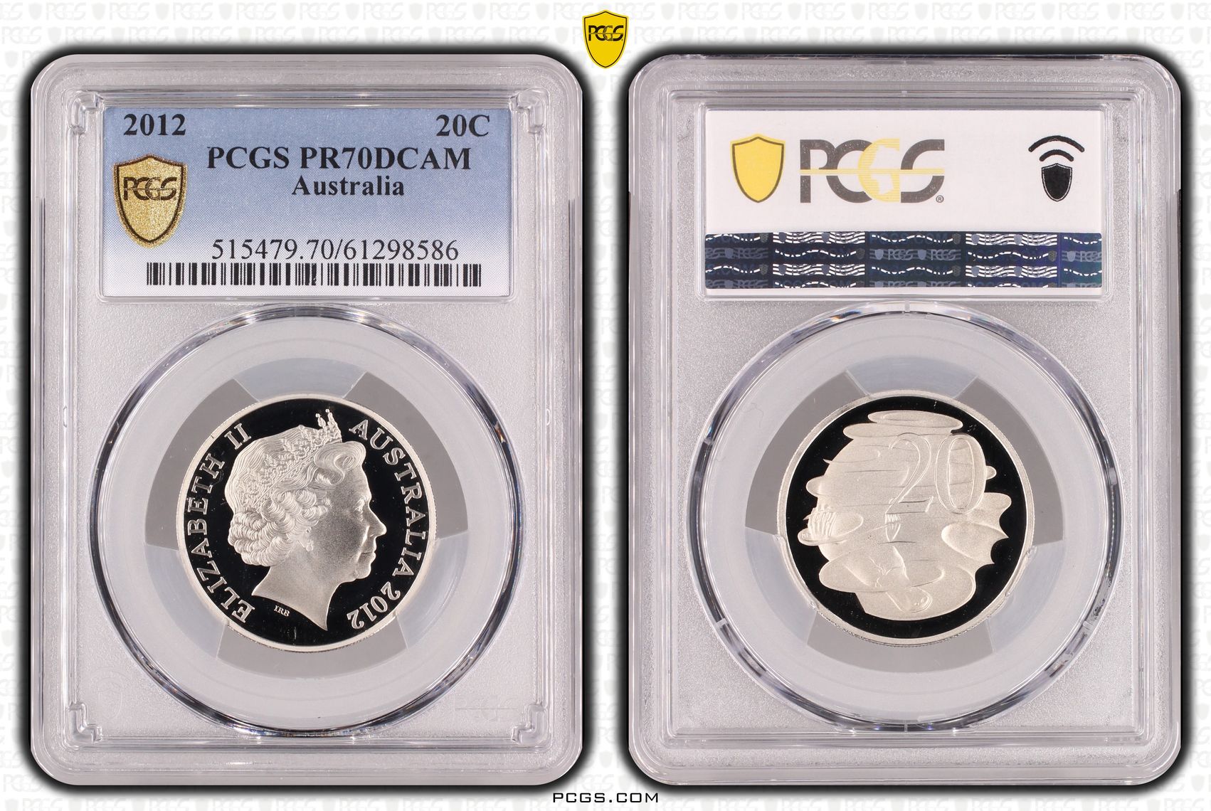Twenty Cent, 2012, PR70DCAM