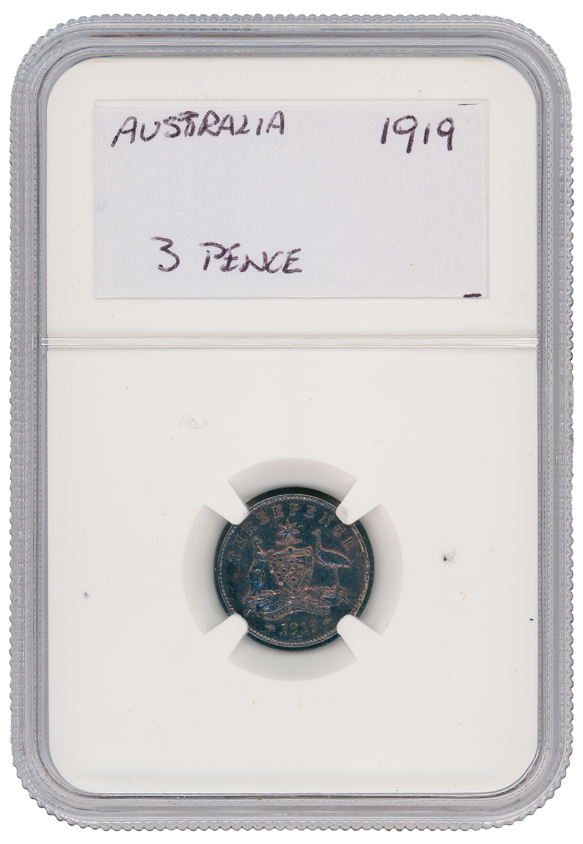 Threepence, 1919, EF