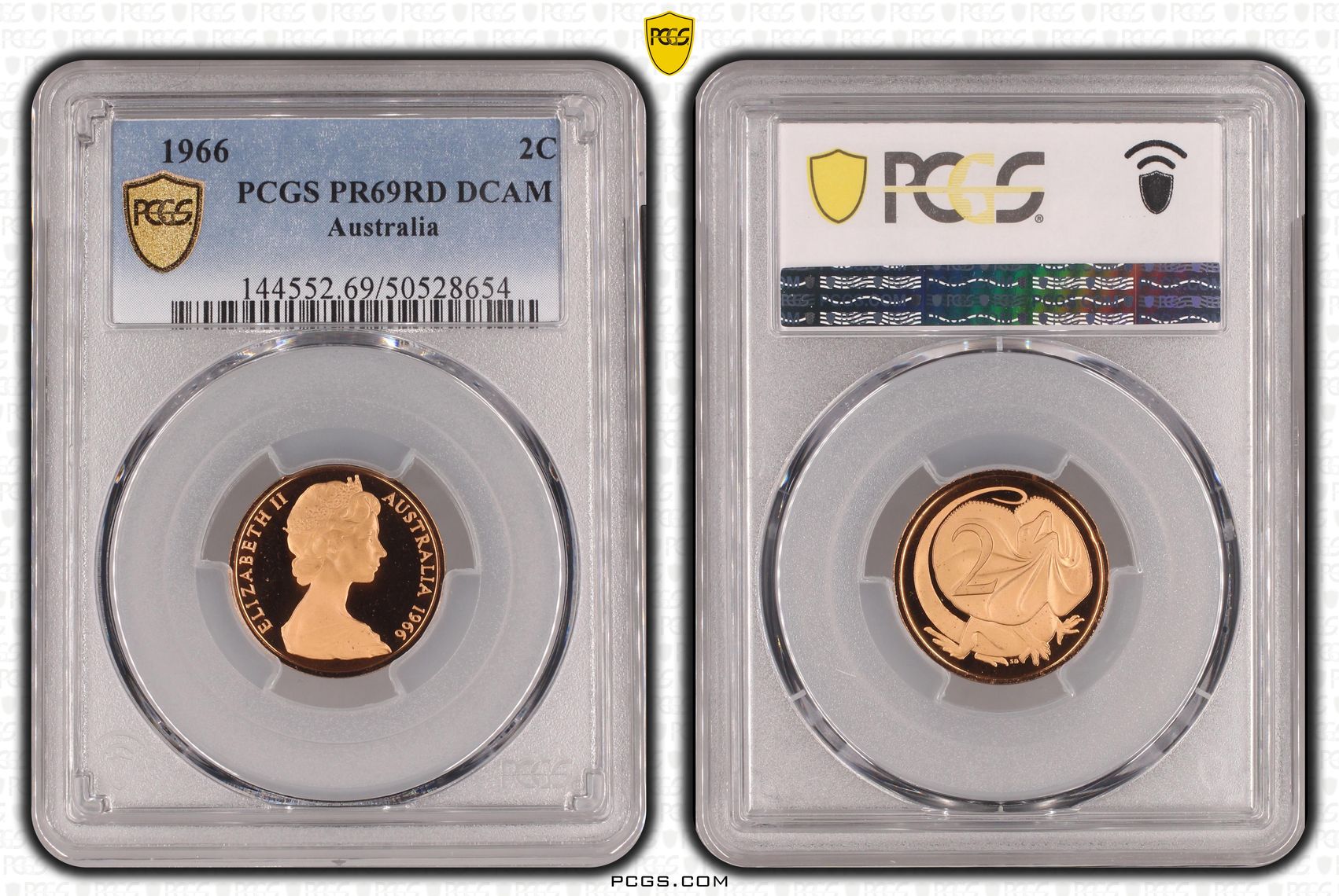 Two Cent, 1966, Pcgs Pr69dcam