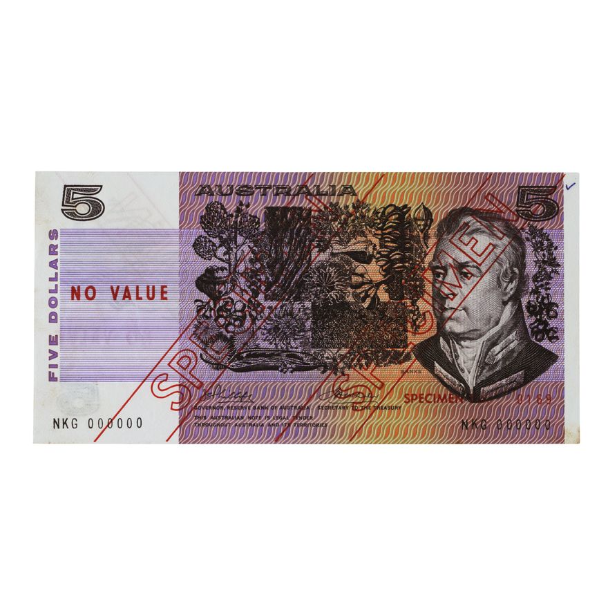 Phillips/Wheeler, Five Dollars, 1974, aUNC