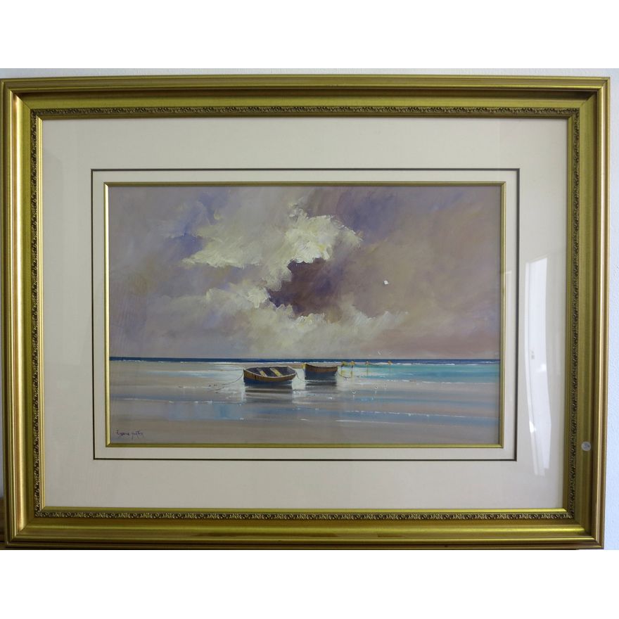 EUGENE HURTER - OIL ON BOARD,