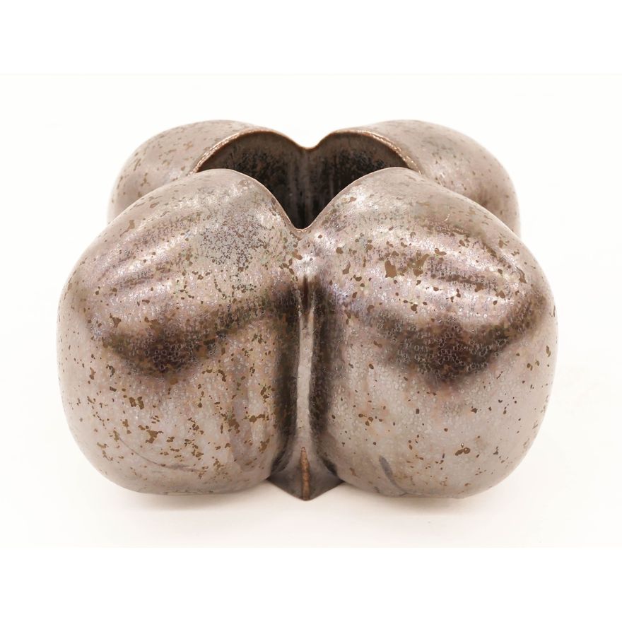 David Shaner ''X'' Pillow Pot Glazed Stoneware