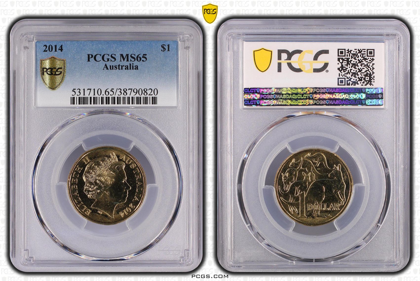 One Dollar, 2014, PCGS MS65
