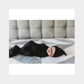 Petit Bunny- Swaddle Blanket Black-50582/20826 (B4 S2)