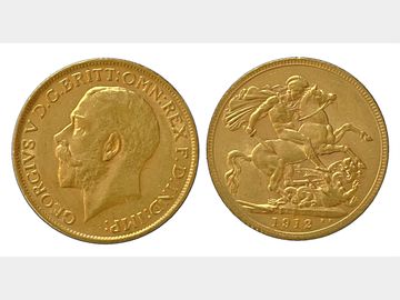 1912 GEORGE V LONDON MINT SOVEREIGN