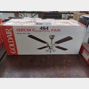 GOLDAIR 1320 MM 3 LIGHT CEILING FAN SILVER GCF 505