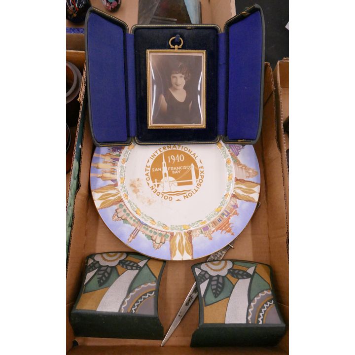 Box Art Deco Bookends Etc