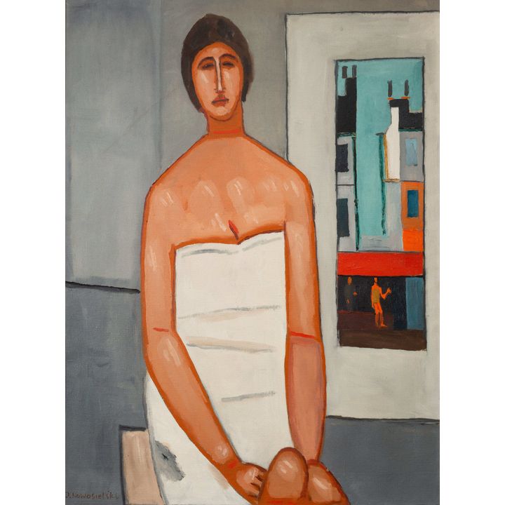 Jerzy Nowosielski | Kobieta we wnętrzu, 1964