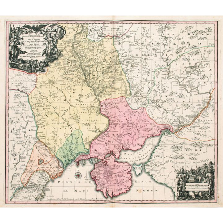 Matthäus Seutter | Theatrum belli Rußorum Victoriis illustratum sive Nova et accurata Turcicarum…