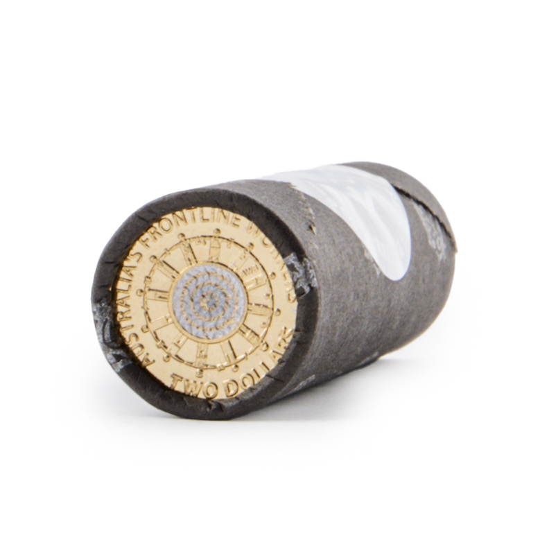 107 · Elizabeth II, Frontline Workers Cotton & Co Roll, Two Dollar, 2022,  UNC