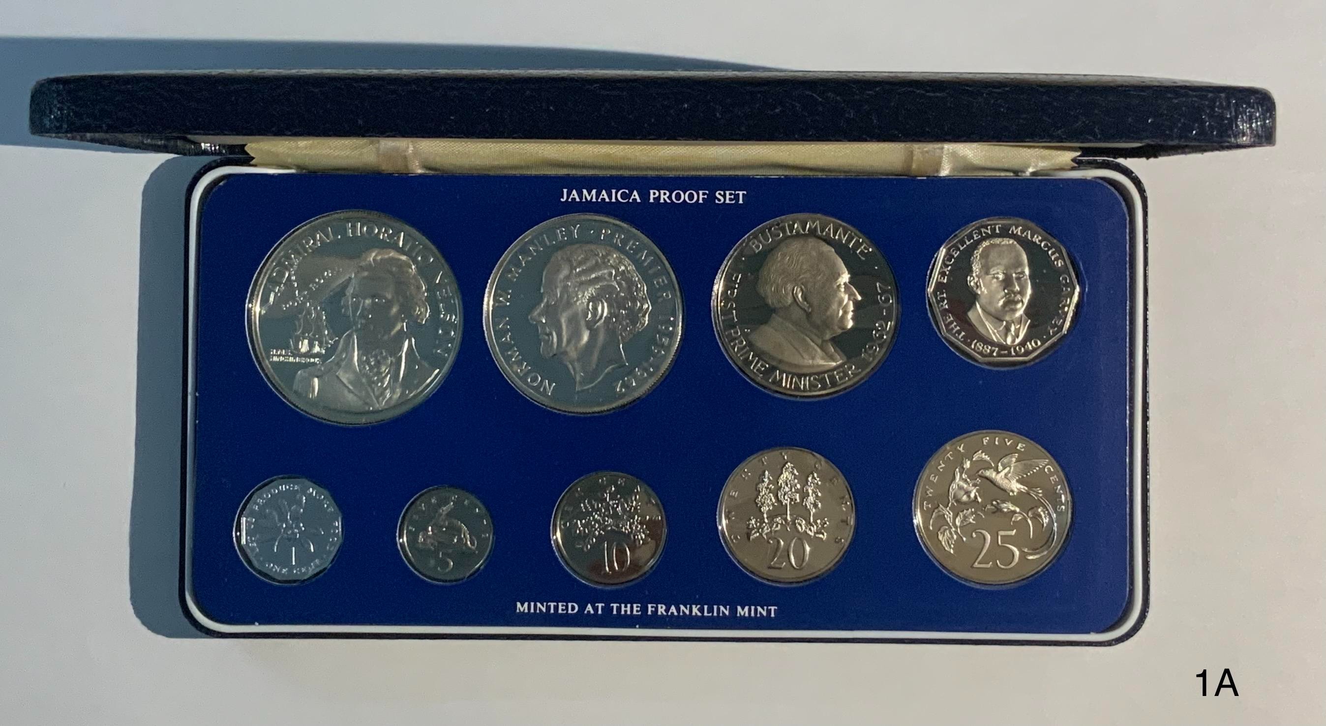 25493 JAMAICA PROOF SET 1976年 ジャマイカ公式法貨プルーフコインセット 個人保管品