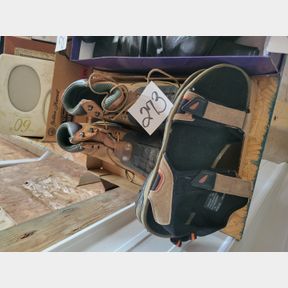 Size 11 sandals and Red Wing size 9 work boots