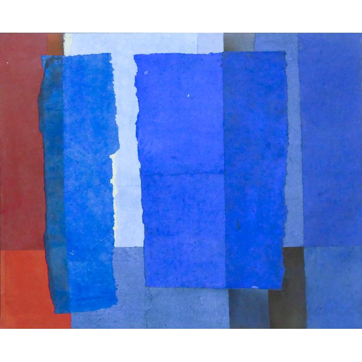 Emily Hall Morse (1906-1988 Washington) ''Quiet Interior'' Collage
