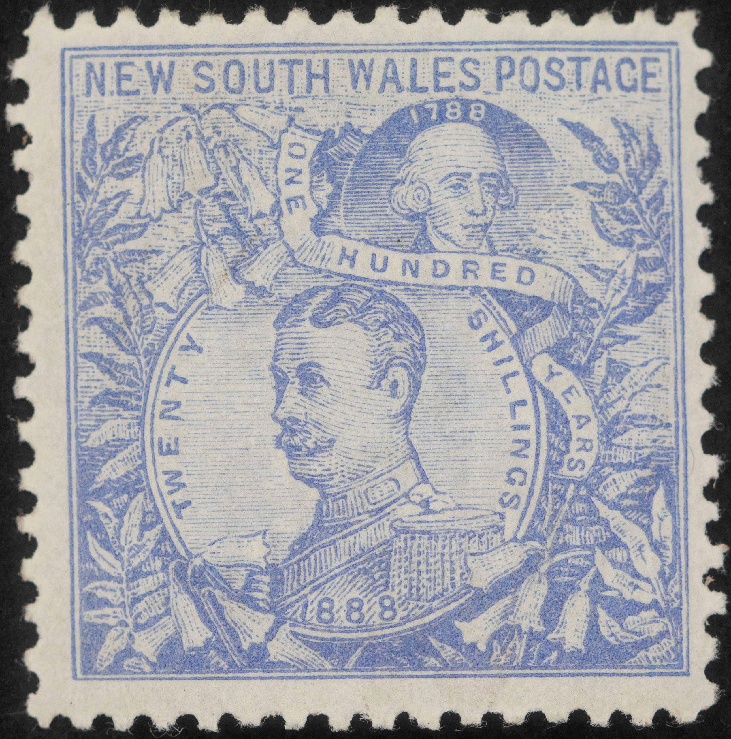 Twenty Shillings, Cobalt Blue, 1890, MLH