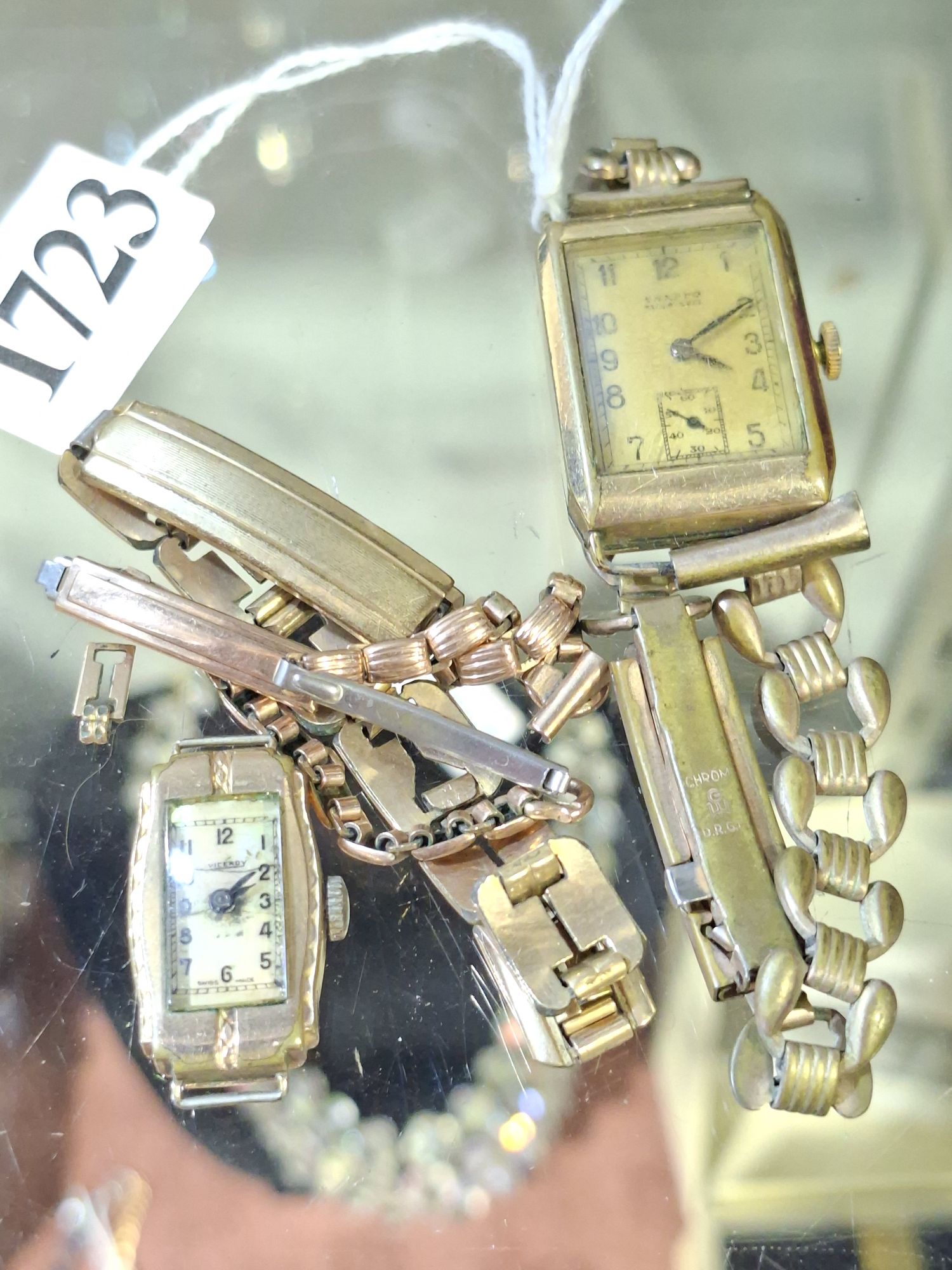 TWO ART DECO WRIST WATCHES