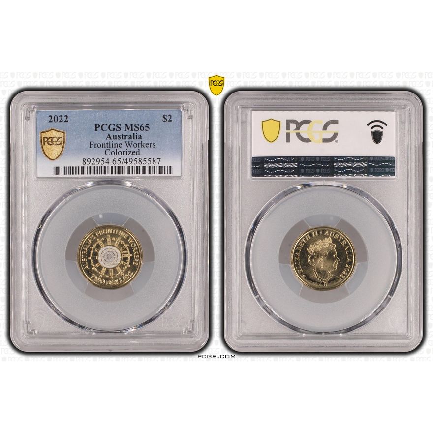 Frontline Workers Colorized, Two Dollar, 2022, PCGS MS65