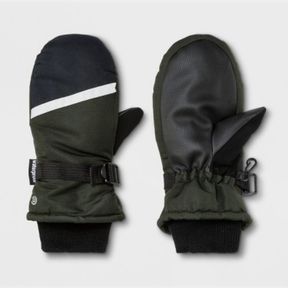 (2) BOYS' SKI MITTENS - C9 CHAMPION® GREEN SZ 8-16