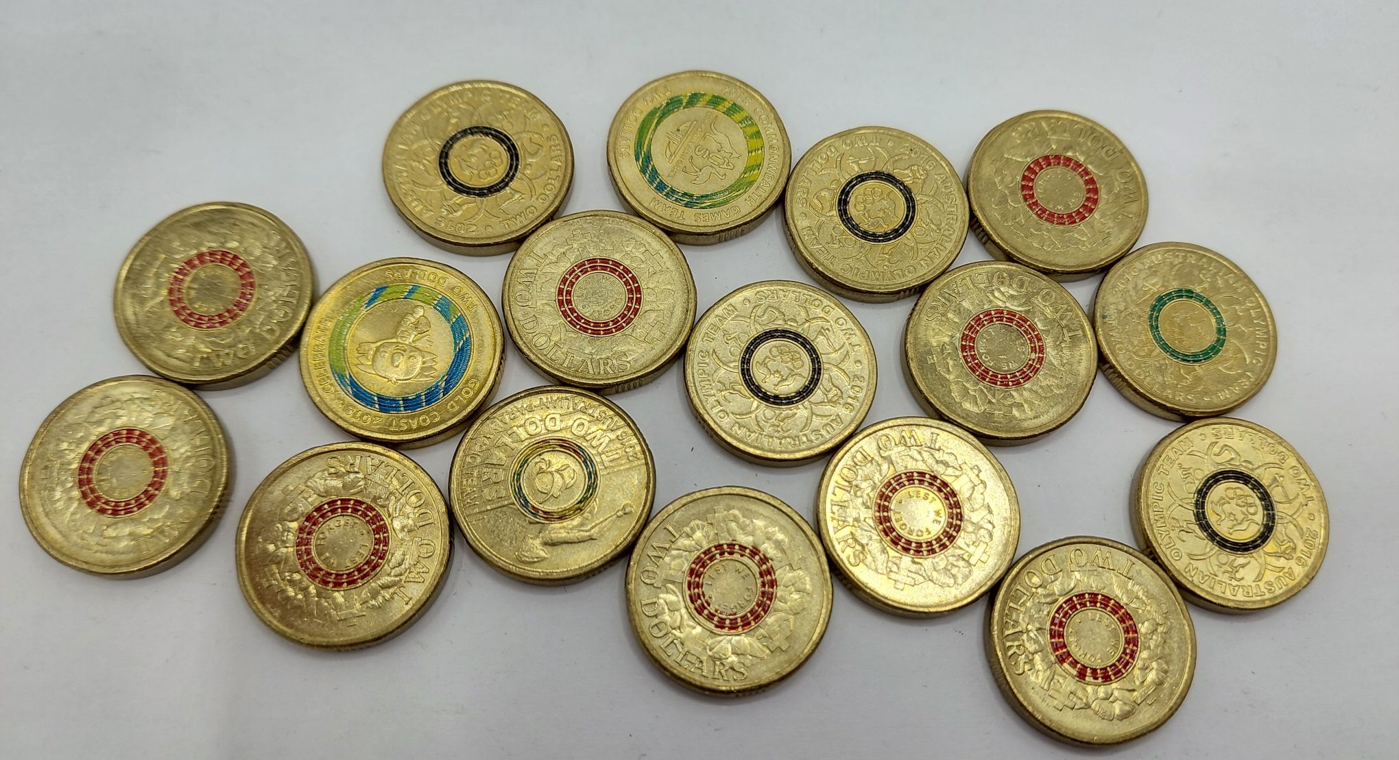 416 · 13 AUSTRALIAN COLOURED $2 COINS