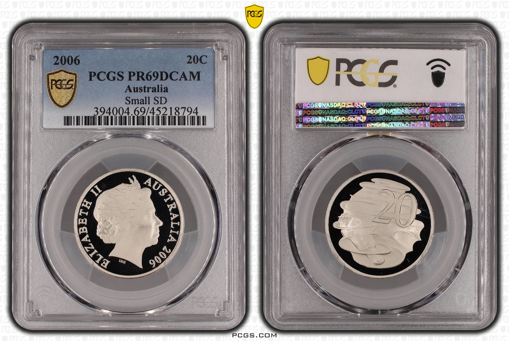 2006 Australia Twenty Cent, 20c Small SD PCGS - PR69DCAM -794