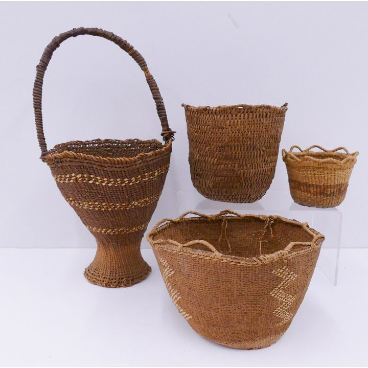 Box 4pc Salish Indian Baskets